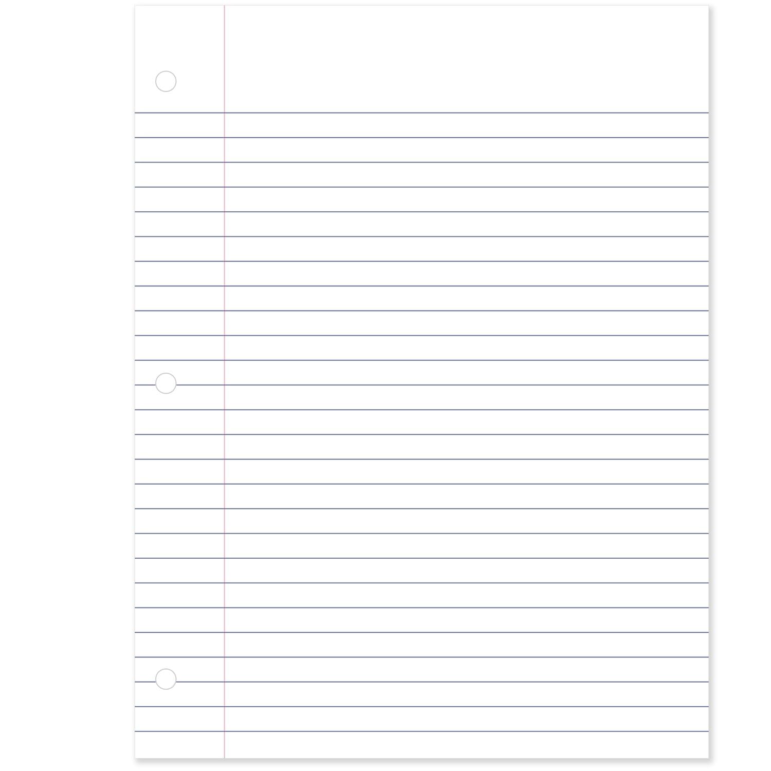 Mead Loose Leaf Paper, Filler Paper, Wide Ruled, 400 Sheets, 10-1/2" x 8", 3 Hole Punched, 1 Pack (150036-ECM)-UPStoxs