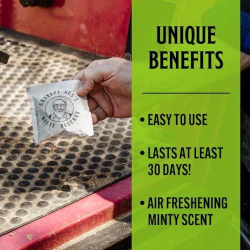 Grandpa Gus's Extra-Strength Mouse Repellent Pouches, Cinnamon/Peppermint Oils Repel Mice from Nesting & Freshen Air in Car/RV/Boat/Garage/Shed/Cabin, 1.75 oz (Pack of 10)-UPStoxs