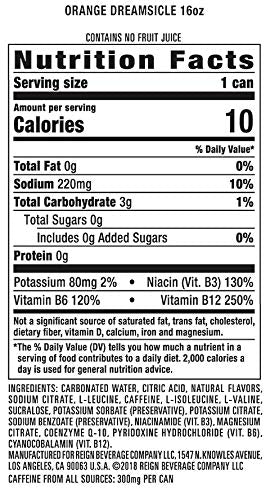Reign Total Body Fuel, Orange Dreamsicle, Fitness & Performance Drink, 16 Fl Oz (Pack of 12)-UPStoxs