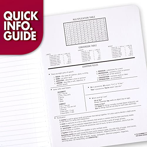 Mead Composition Notebooks, 3 Pack, Wide Ruled Paper, 9-3/4" x 7-1/2", 100 Sheets per Comp Book, Black Marble (38301)-UPStoxs