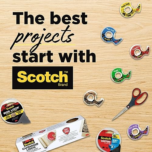 Scotch Magic Tape, 3 Rolls, Numerous Applications, Invisible, Engineered for Repairing, 3/4 x 300 Inches, Dispensered (3105)-UPStoxs