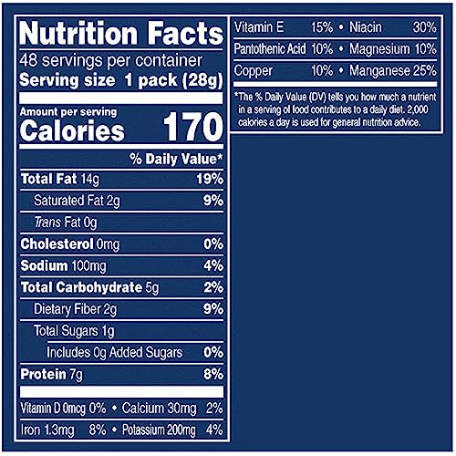 PLANTERS Salted Peanuts, Snack Size, Nuts Individual Packs, Peanuts with Sea Salt, Simple Ingredients, Convenient Snacking, On the Go Snacks, Kosher, 1oz Bags (48 Pack)-UPStoxs