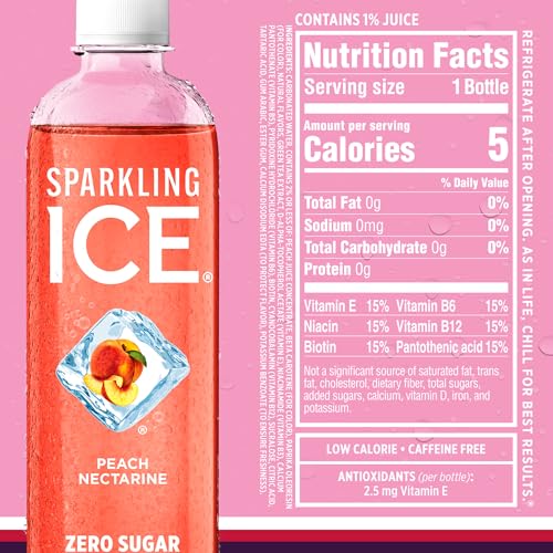 Sparkling Ice Purple Variety Pack, Flavored Water, Zero Sugar, with Vitamins and Antioxidants, 17 fl oz, 12 count (Black Raspberry, Cherry Limeade, Orange Mango, Kiwi Strawberry)-UPStoxs
