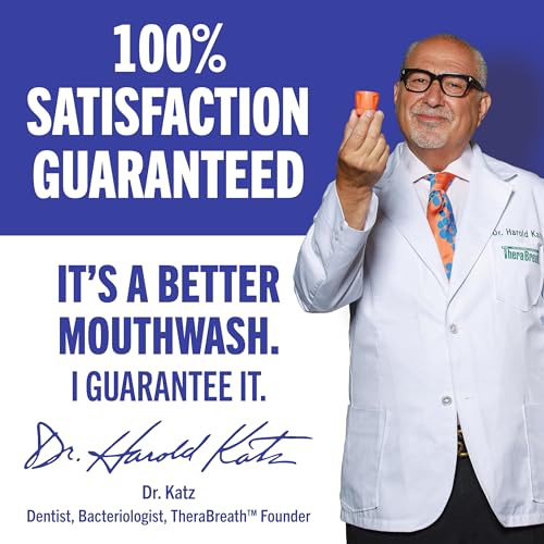 TheraBreath Healthy Gums Mouthwash Clean Mint, Antigingivitis, Dentist Formulated, 16 Fl Oz (2-Pack)-UPStoxs