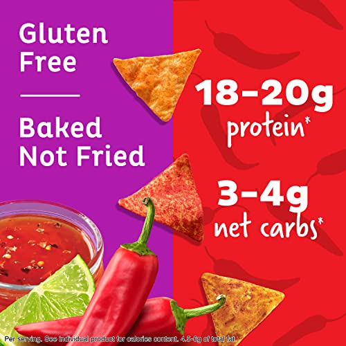 Quest Nutrition Tortilla Style Protein Chips Variety Pack, Chili Lime, Hot & Spicy, & Spicy Sweet Chili, 12 Count (3 Each Flavor)-UPStoxs