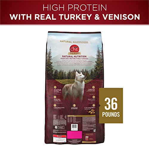 Purina ONE True Instinct With A Blend Of Real Turkey and Venison Dry Dog Food - 36 lb. Bag-UPStoxs