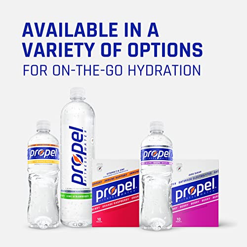 Propel, Kiwi Strawberry, Zero Calorie Sports Drinking Water with Electrolytes and Vitamins C&E, 16.9 Fl Oz (Pack of 12) - Packaging May Vary-UPStoxs