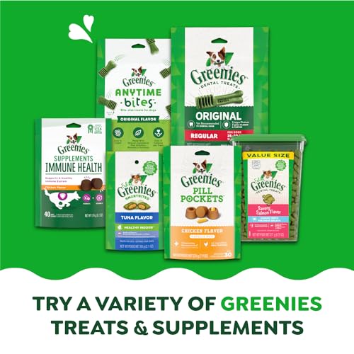 Greenies Feline Adult Natural Dental Care Cat Treats, Catnip Flavor, 9.75 oz. Tub-UPStoxs