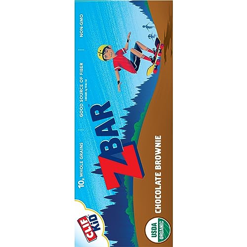 CLIF Kid Zbar - Chocolate Brownie - Soft Baked Whole Grain Snack Bars - USDA Organic - Non-GMO - Plant-Based - 1.27 oz. (18 Pack)-UPStoxs