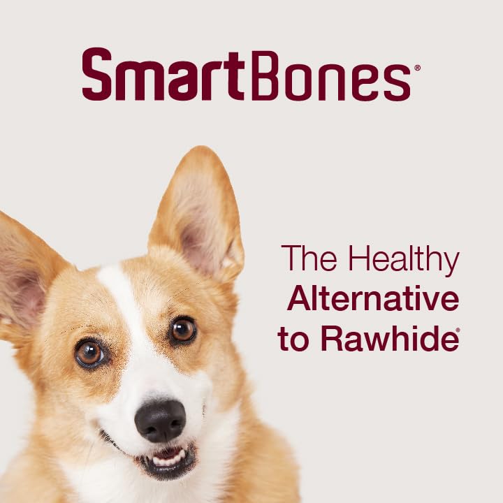 SmartBones Smart Twist Sticks, Rawhide Free Dog Chew Sticks, Made With Real Chicken, 50 Sticks (Pack of 1)-UPStoxs