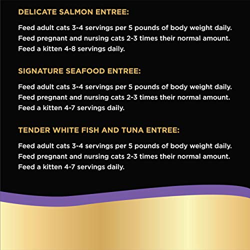 SHEBA Perfect Portions Paté Wet Cat Food Trays (24 Count, 48 Servings), Signature Seafood Entrée, Easy Peel Twin-Pack Trays-UPStoxs