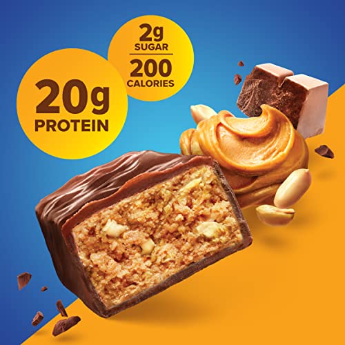 Pure Protein Bars, High Protein, Nutritious Snacks to Support Energy, Low Sugar, Gluten Free, Chocolate Peanut Butter, 1.76oz, 12 Count (Packaging May Vary)-UPStoxs