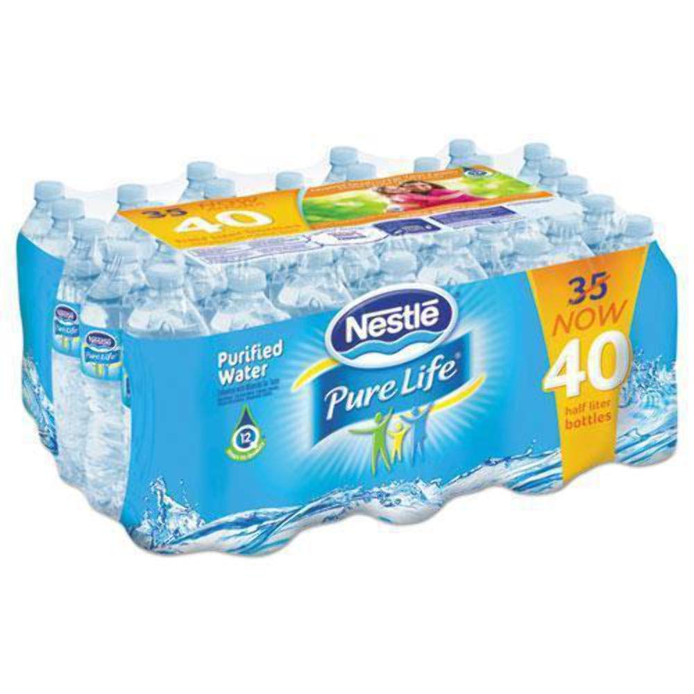 Pure Life Purified Water 16.9 fl. oz., 40 pk.-UPStoxs