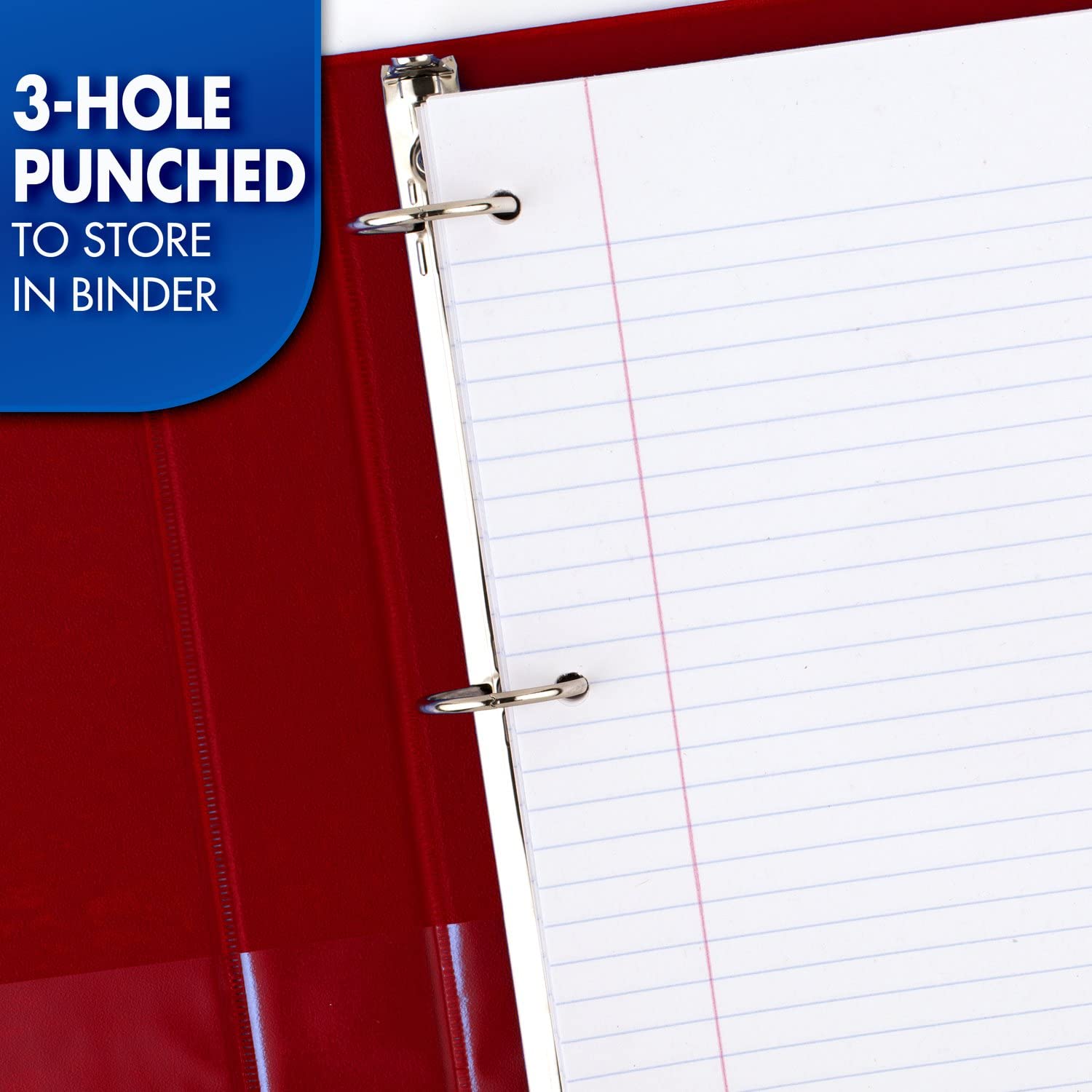 Mead Loose Leaf Paper, Notebook Paper, College Ruled Filler Paper, Standard, 8 x 10.5, 200 Sheets (15326), White-UPStoxs