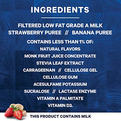 Core Power Fairlife 26g Protein Milk Shakes, Ready To Drink for Workout Recovery, Strawberry Banana, 14 Fl Oz (Pack of 12)-UPStoxs