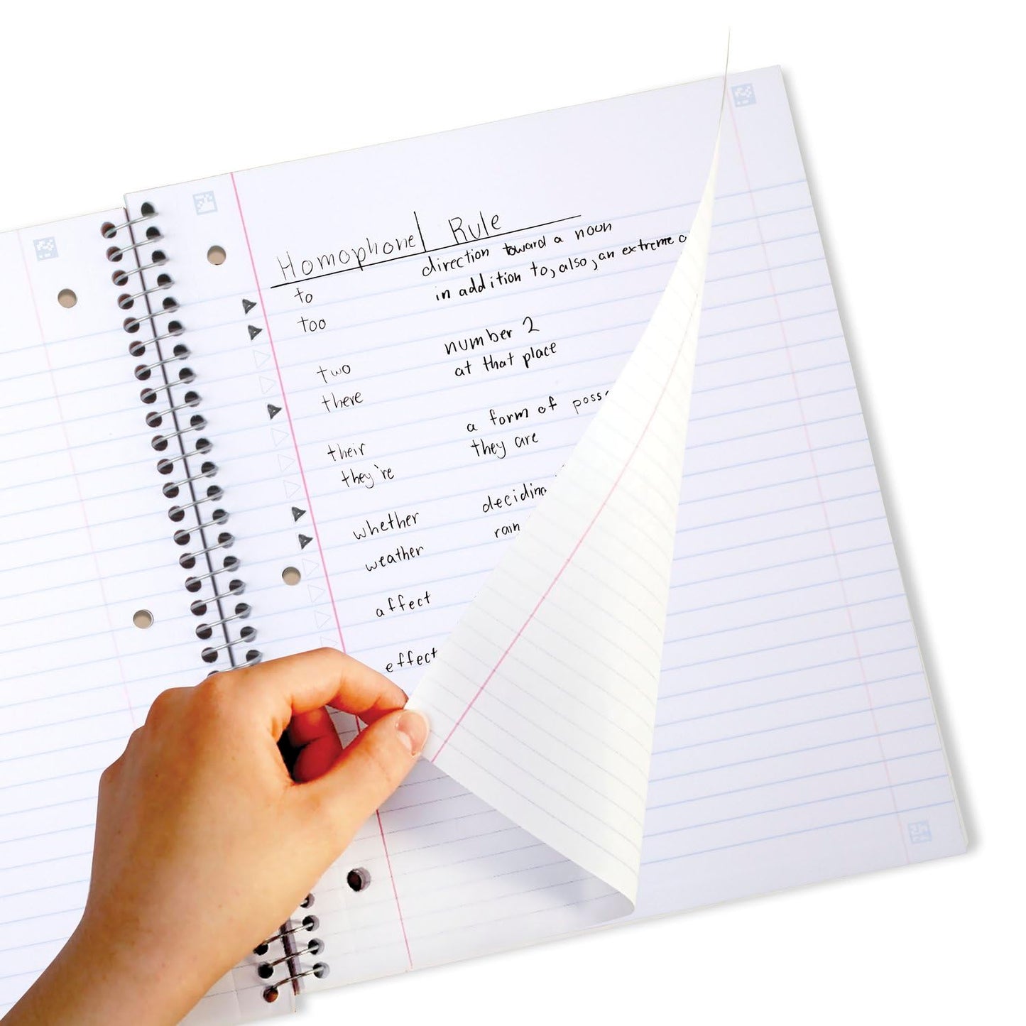 Five Star Spiral Notebook + Study App, 3 Subject, Wide Ruled Paper, 150 Sheets, 10-1/2" x 8" Sheet Size, Forest Green (73176)-UPStoxs