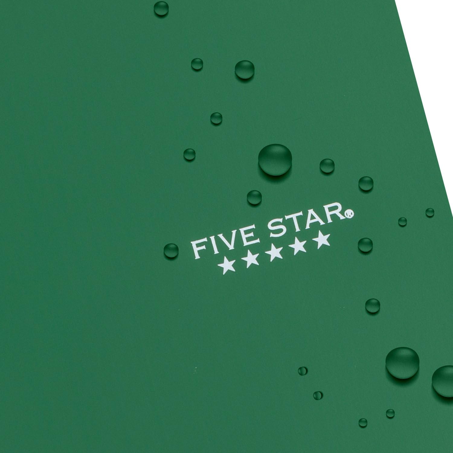 Five Star Spiral Notebook + Study App, 3 Subject, Wide Ruled Paper, 150 Sheets, 10-1/2" x 8" Sheet Size, Forest Green (73176)-UPStoxs
