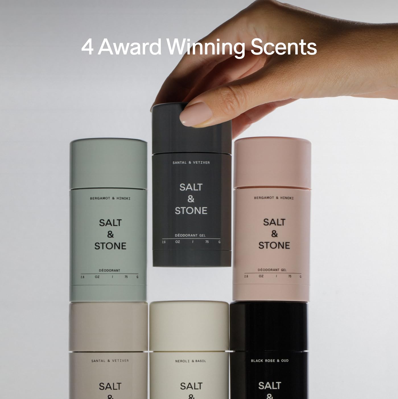 SALT & STONE Natural Deodorant - Santal & Vetiver | Extra Strength Natural Deodorant for Women & Men | Aluminum Free with Seaweed Extracts, Shea Butter & Probiotics | Free From Parabens & Sulfates-UPStoxs