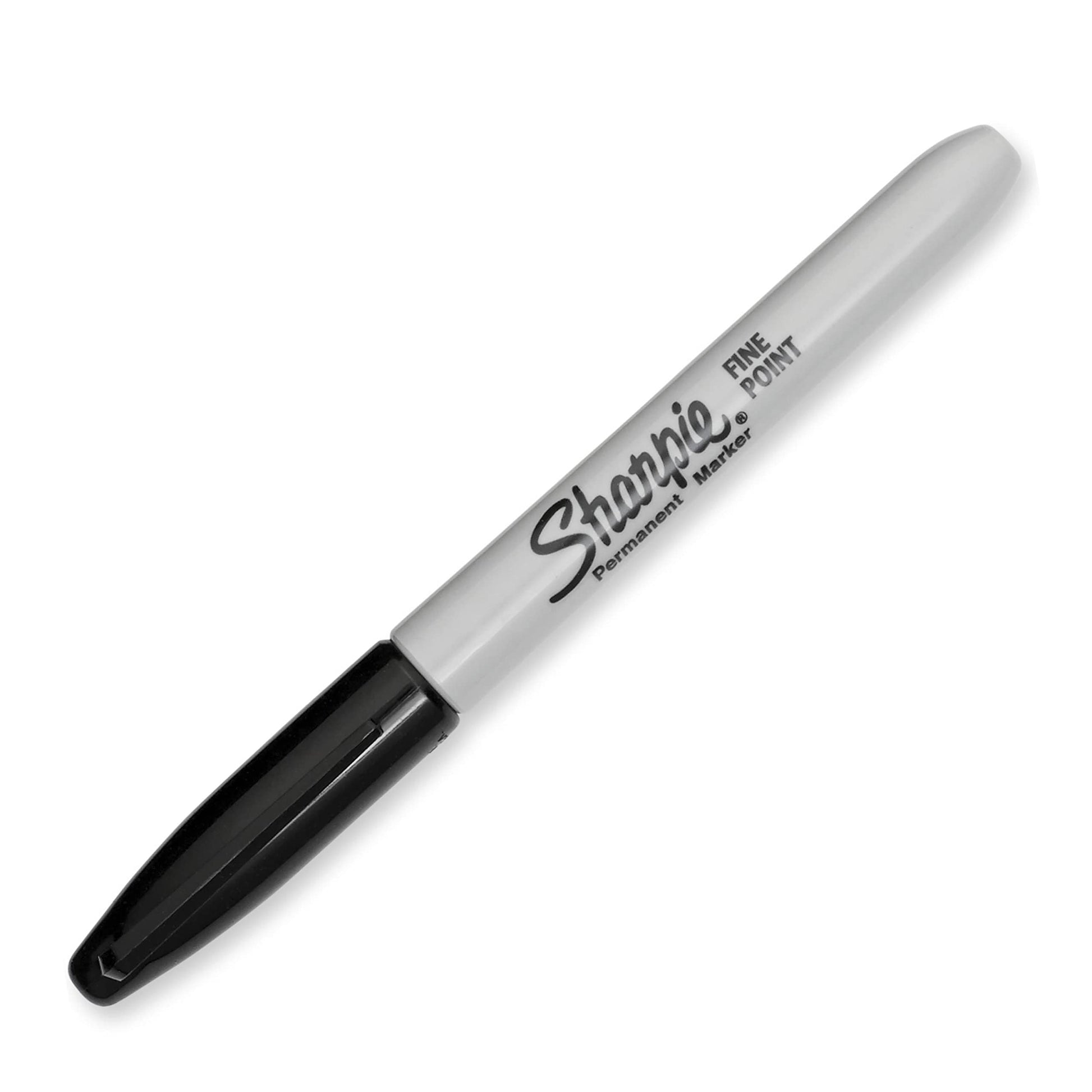 Sharpie Permanent Markers, Fine Point, Black, 12 Count, Proudly Permanent Ink, Intensely Brilliant Colors-UPStoxs