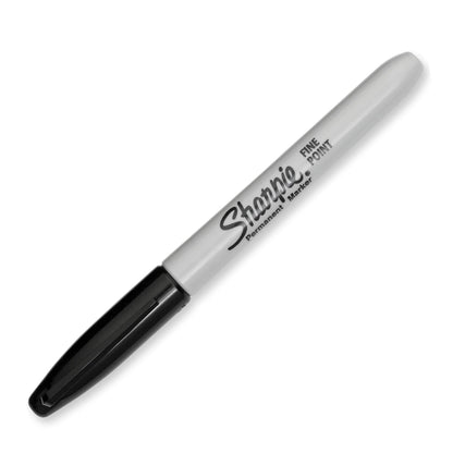Sharpie Permanent Markers, Fine Point, Black, 12 Count, Proudly Permanent Ink, Intensely Brilliant Colors-UPStoxs