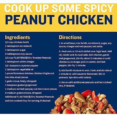 PLANTERS Sweet and Spicy Peanuts, Party Snacks, Plant-Based Protein, After School Snack, Quick Snacks for Adults, Sweet and Salty Snack Nuts, Pantry Staple, Honey Roasted Peanut, Kosher, 16oz Jar-UPStoxs