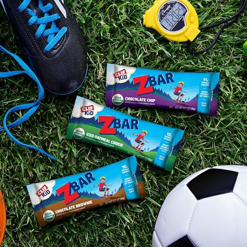 CLIF Kid Zbar - Chocolate Brownie - Soft Baked Whole Grain Snack Bars - USDA Organic - Non-GMO - Plant-Based - 1.27 oz. (18 Pack)-UPStoxs