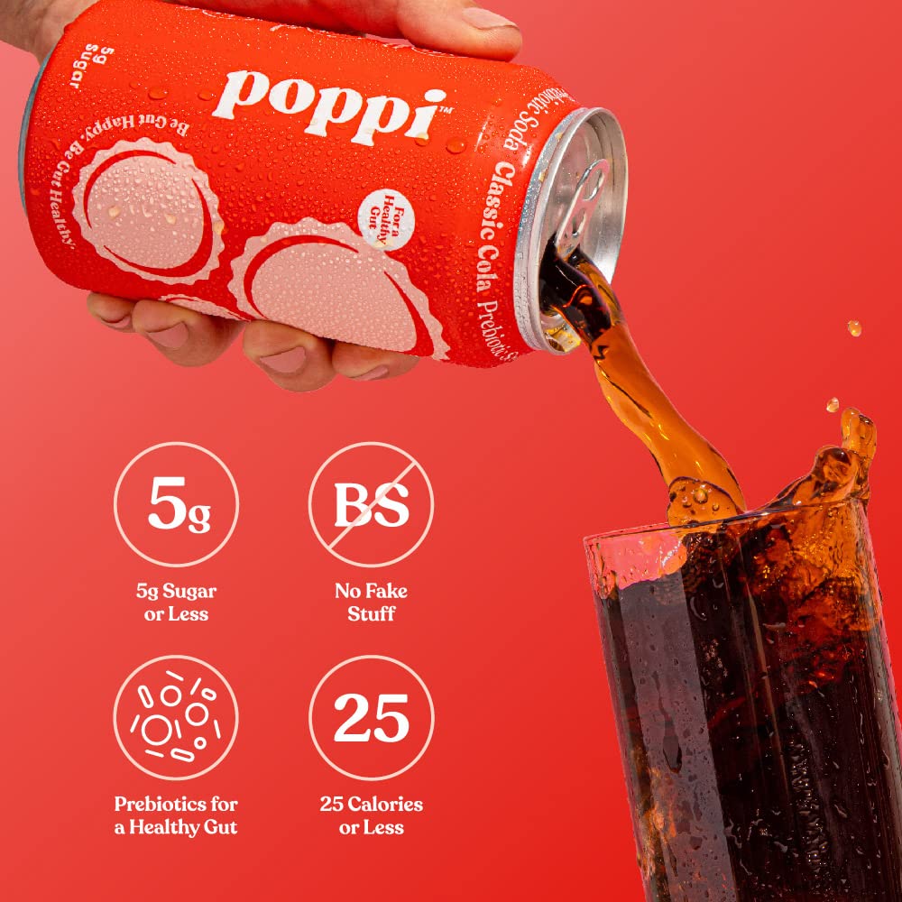 Poppi Classic Cola Prebiotic Soda Single, 12 FZ-UPStoxs