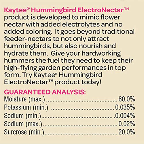 Kaytee Hummingbird ElectroNectar Wild Bird Food, Ready to Use, 64 Ounces-UPStoxs