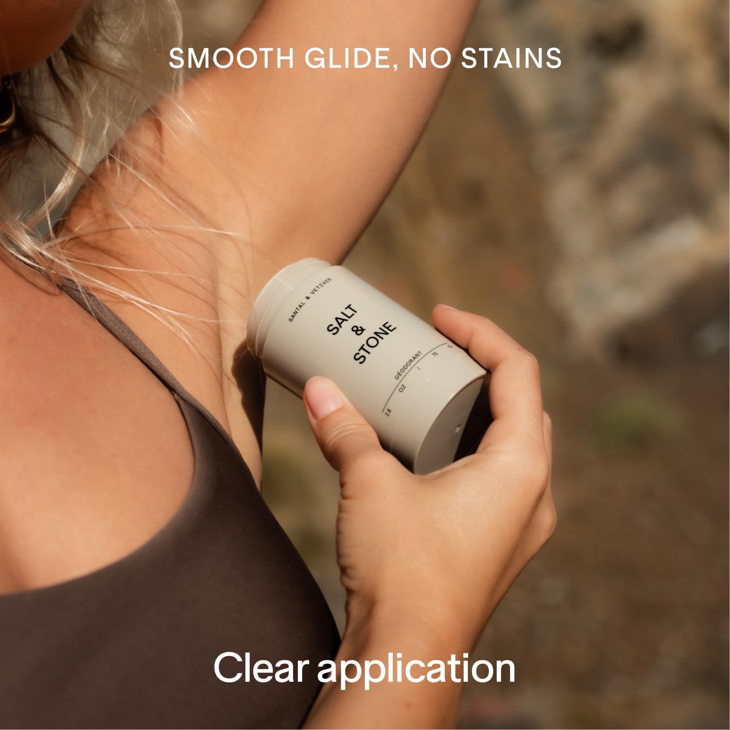 SALT & STONE Natural Deodorant - Santal & Vetiver | Extra Strength Natural Deodorant for Women & Men | Aluminum Free with Seaweed Extracts, Shea Butter & Probiotics | Free From Parabens & Sulfates-UPStoxs
