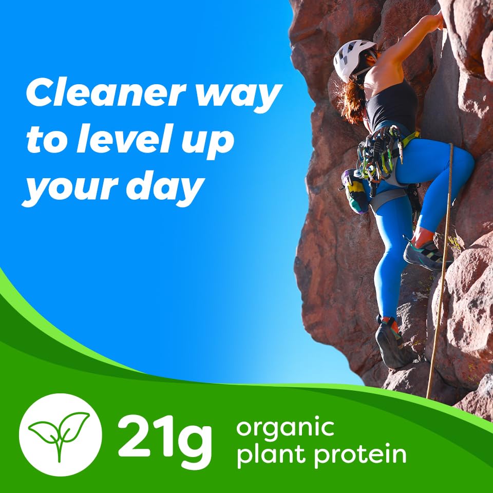 Orgain Organic Vegan Protein Powder, Vanilla Bean - 21g Plant Protein, 6g Prebiotic Fiber, No Lactose Ingredients, No Added Sugar, Non-GMO, For Shakes & Smoothies, 2.03 lb (Packaging May Vary)-UPStoxs