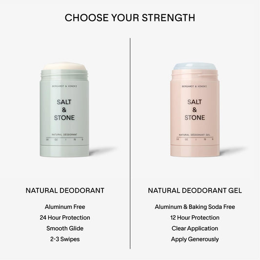 SALT & STONE Natural Aluminum-Free Deodorant with Bergamot & Hinoki - For Men & Women-UPStoxs