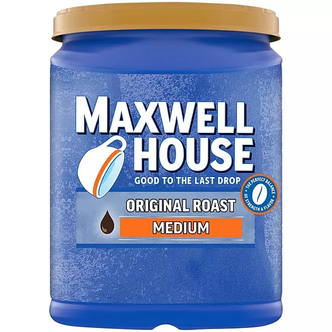 Maxwell House Original Roast Medium Ground Coffee, 43.1 oz.-UPStoxs