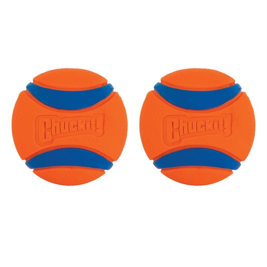 Chuckit Ultra Ball Dog Toy, Small (2 Inch Diameter), Pack of 2, for Breeds 0-20 lbs-UPStoxs