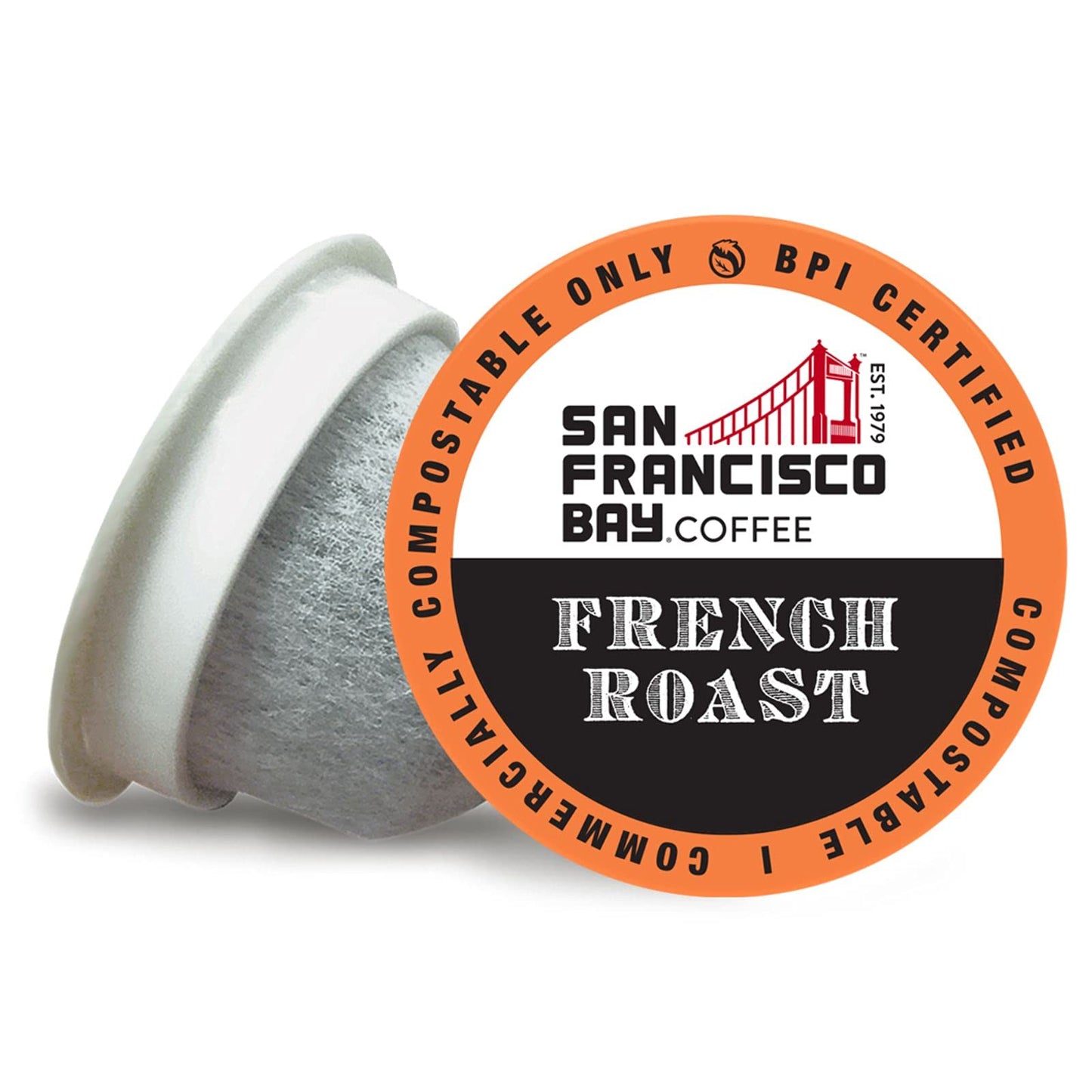 San Francisco Bay Compostable Coffee Pods - French Roast (80 Ct) K Cup Compatible including Keurig 2.0, Dark Roast-UPStoxs