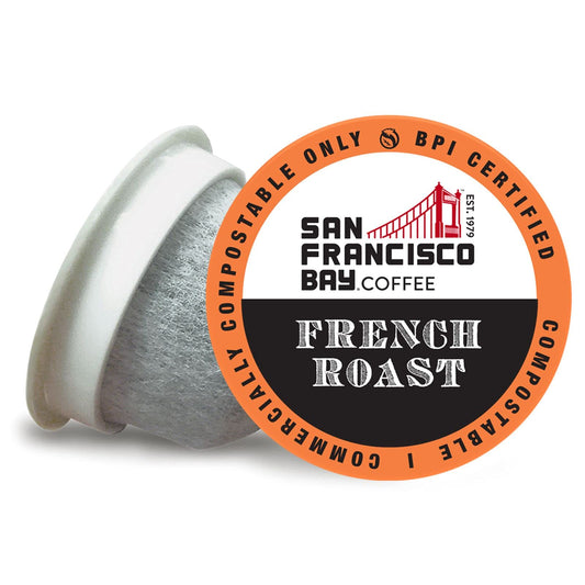 San Francisco Bay Compostable Coffee Pods - French Roast (80 Ct) K Cup Compatible including Keurig 2.0, Dark Roast-UPStoxs