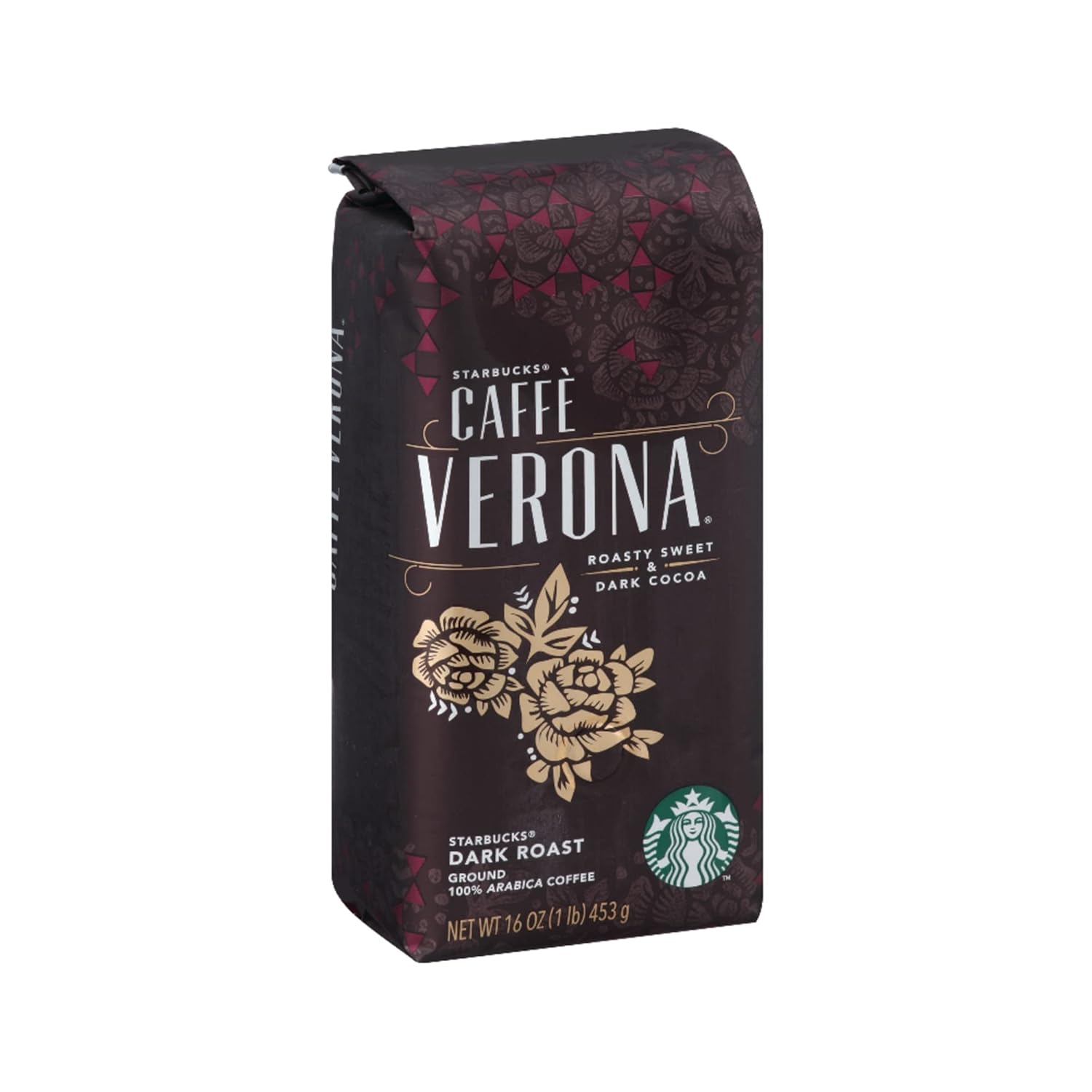 Starbucks Caffe Verona Ground Coffee, Dark Roast, 40 oz.-UPStoxs
