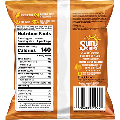 SunChips Multigrain Snacks, Variety Pack, 1 Ounce (Pack of 40)-UPStoxs