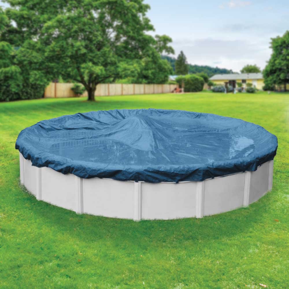 Robelle 3524-4 Pool Cover for Winter, Super, 24 ft Above Ground Pools-UPStoxs