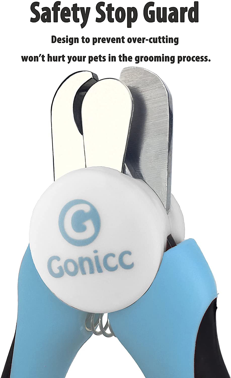 gonicc Dog & Cat Pets Nail Clippers and Trimmers - with Safety Guard to Avoid Overcutting, Free Nail File, Razor Sharp Blade - Professional Grooming Tool for Pets-UPStoxs