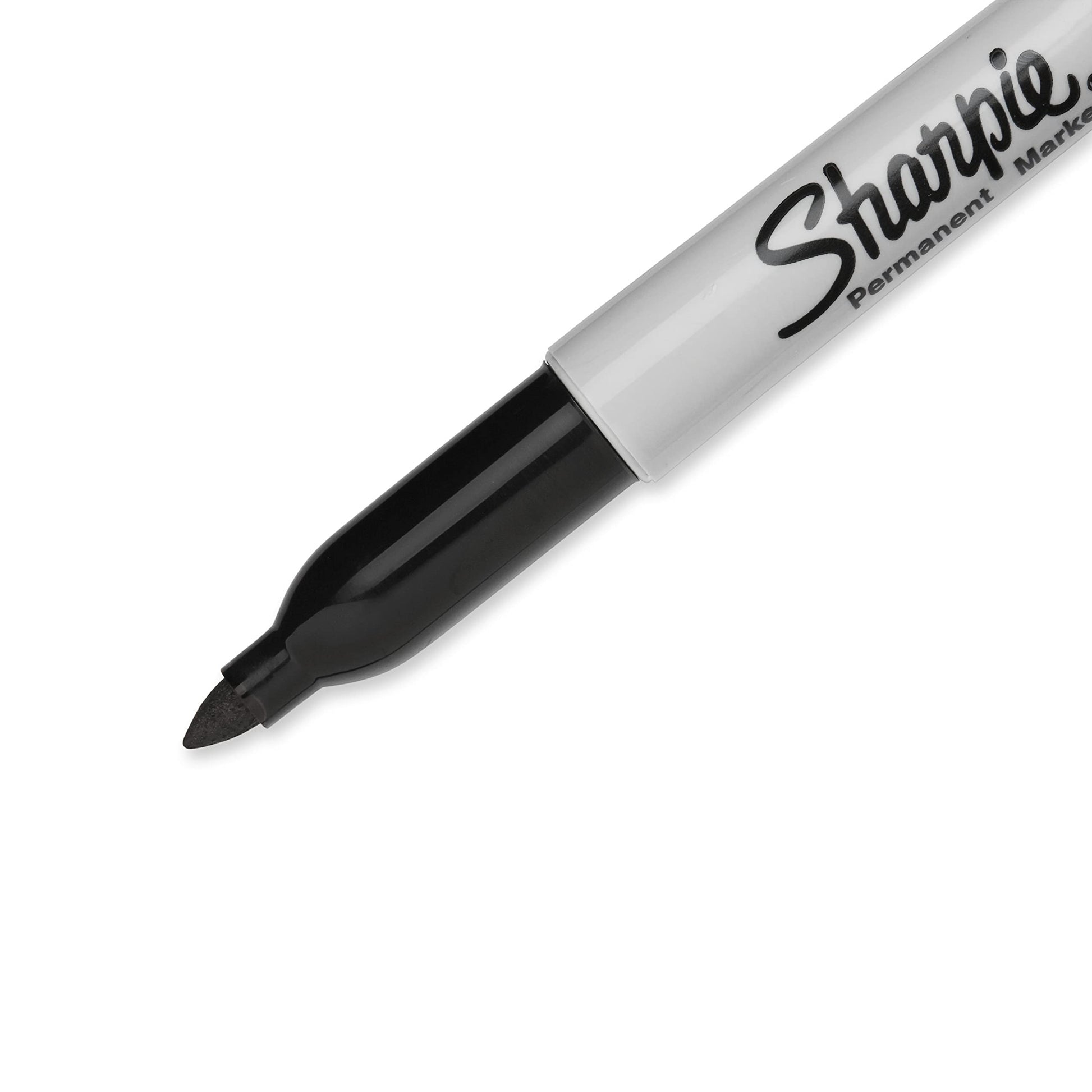 Sharpie Permanent Markers, Fine Point, Black, 12 Count, Proudly Permanent Ink, Intensely Brilliant Colors-UPStoxs