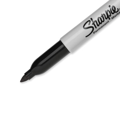 Sharpie Permanent Markers, Fine Point, Black, 12 Count, Proudly Permanent Ink, Intensely Brilliant Colors-UPStoxs