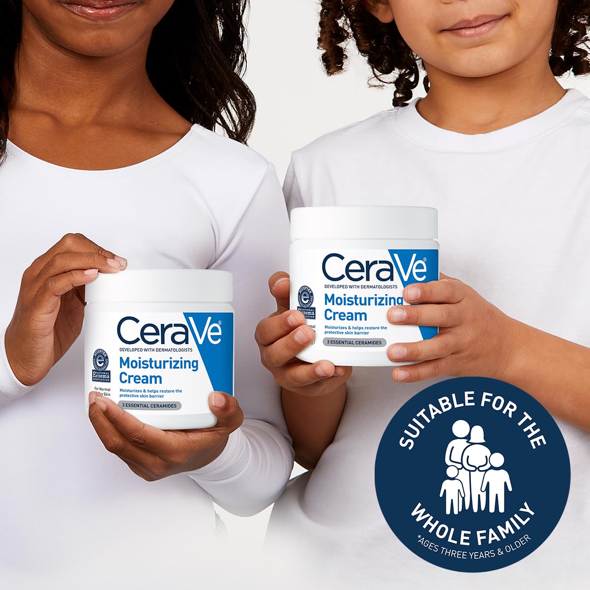 CeraVe Moisturizing Cream | Body and Face Moisturizer for Dry Skin | Body Cream with Hyaluronic Acid and Ceramides | Daily Moisturizer | Oil-Free | Fragrance Free | Non-Comedogenic | 19 Ounce-UPStoxs