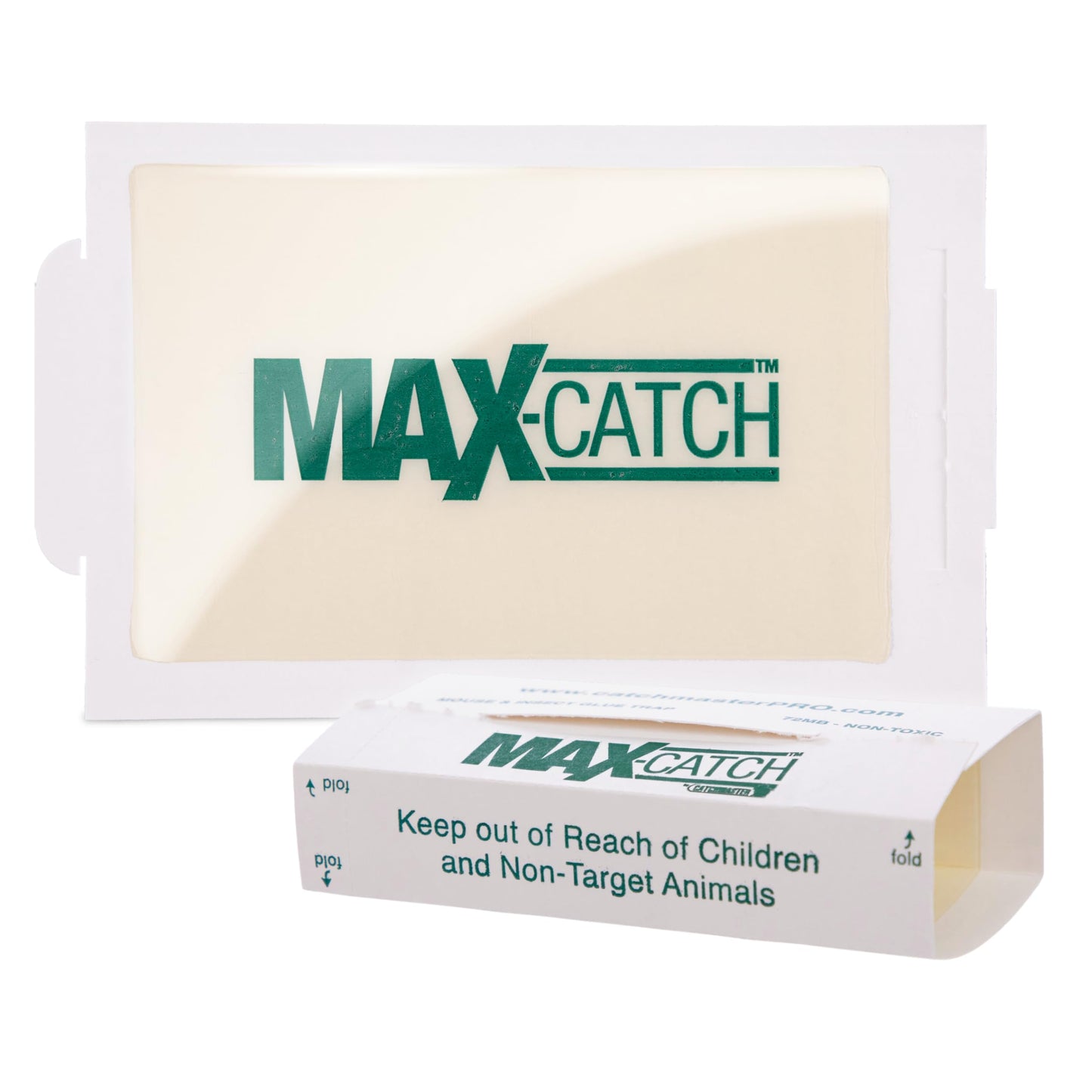 Catchmaster Max-Catch Mouse & Insect Glue Trap 72pk, Mouse Traps Indoor for Home, Sticky Pest Control Adhesive Tray for Catching Bugs, Rats & Rodents, Non Toxic Bulk Pre-Baited Glue Boards-UPStoxs