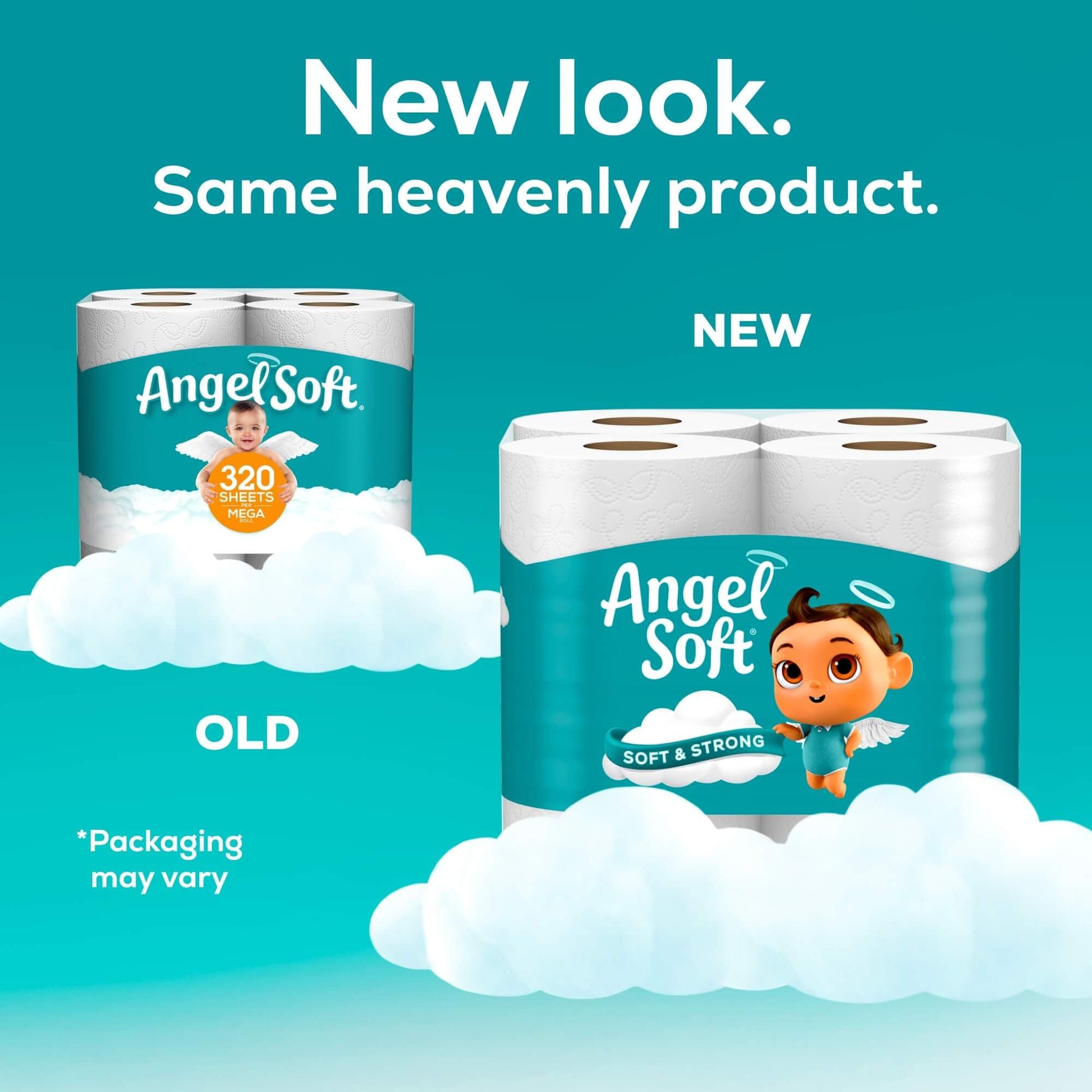Angel Soft Toilet Paper, 16 Mega Rolls = 64 Regular Rolls, Soft and Strong Toilet Tissue-UPStoxs