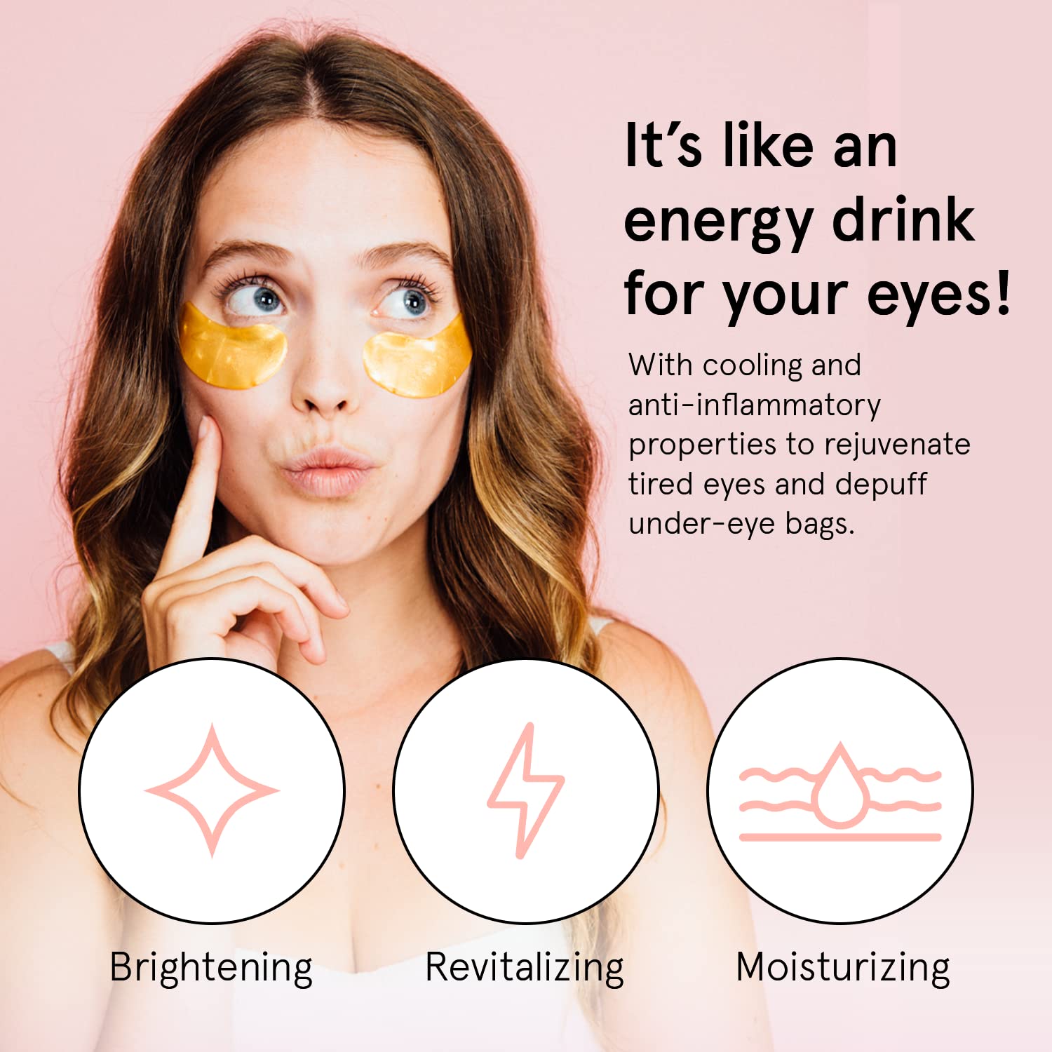 grace & stella Under Eye Mask (Gold, 48 Pairs) Eye Patch, Under Eye Patches for Dark Circles and Puffiness Undereye Bags, Wrinkles - Gel Under Eye Patches - Small Gifts - Vegan Cruelty-Free Self Care-UPStoxs