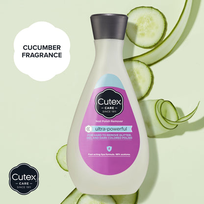 Cutex Gel Nail Polish Remover, Ultra-Powerful & Removes Glitter and Dark Colored Paints, Paraben Free, 6.76 Fl Oz-UPStoxs