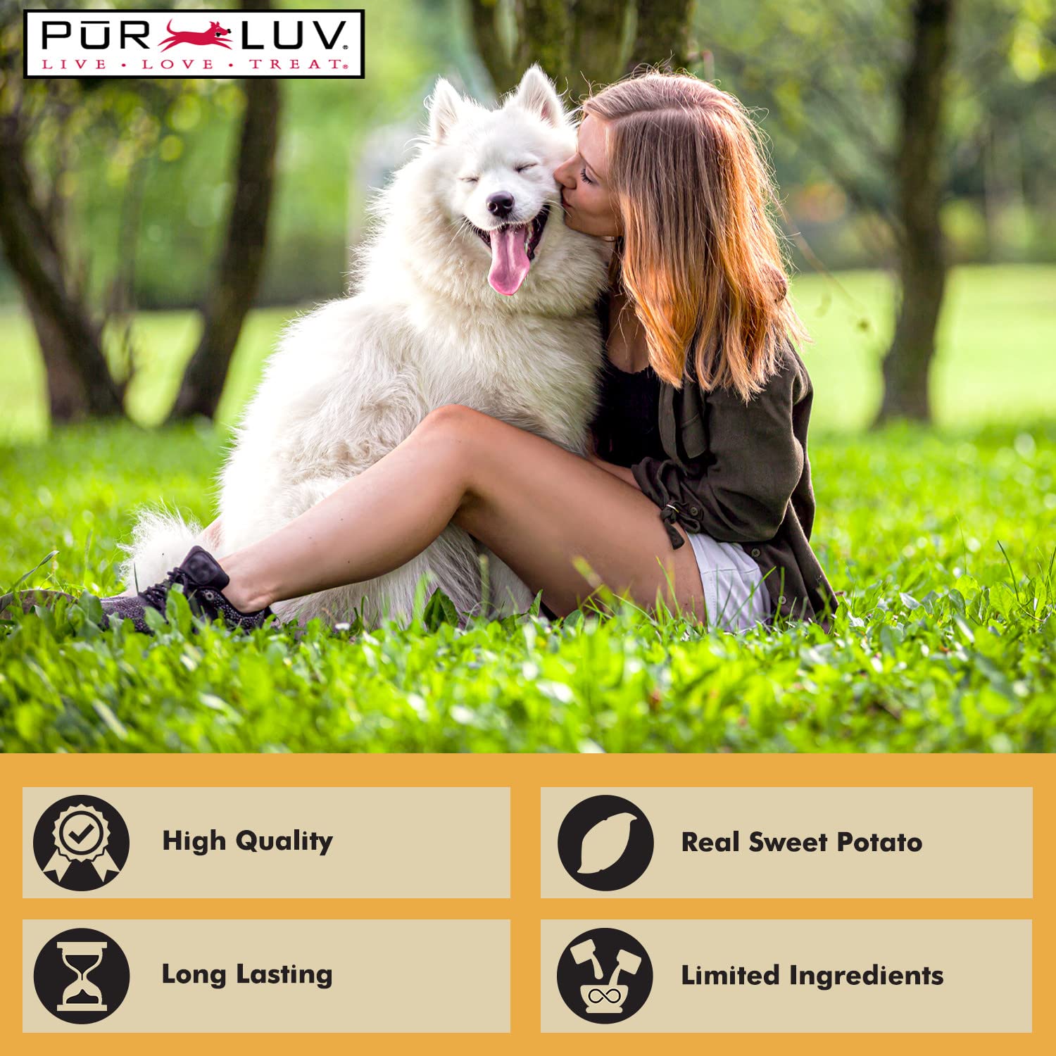 Pur Luv K9 Kabob Real Chicken, Duck, and Sweet Potato Dog Treats, Made with Real Chicken and Sweet Potato, Healthy, Easily Digestible, Long Lasting, and High Protein Dog Treat, 48 oz-UPStoxs