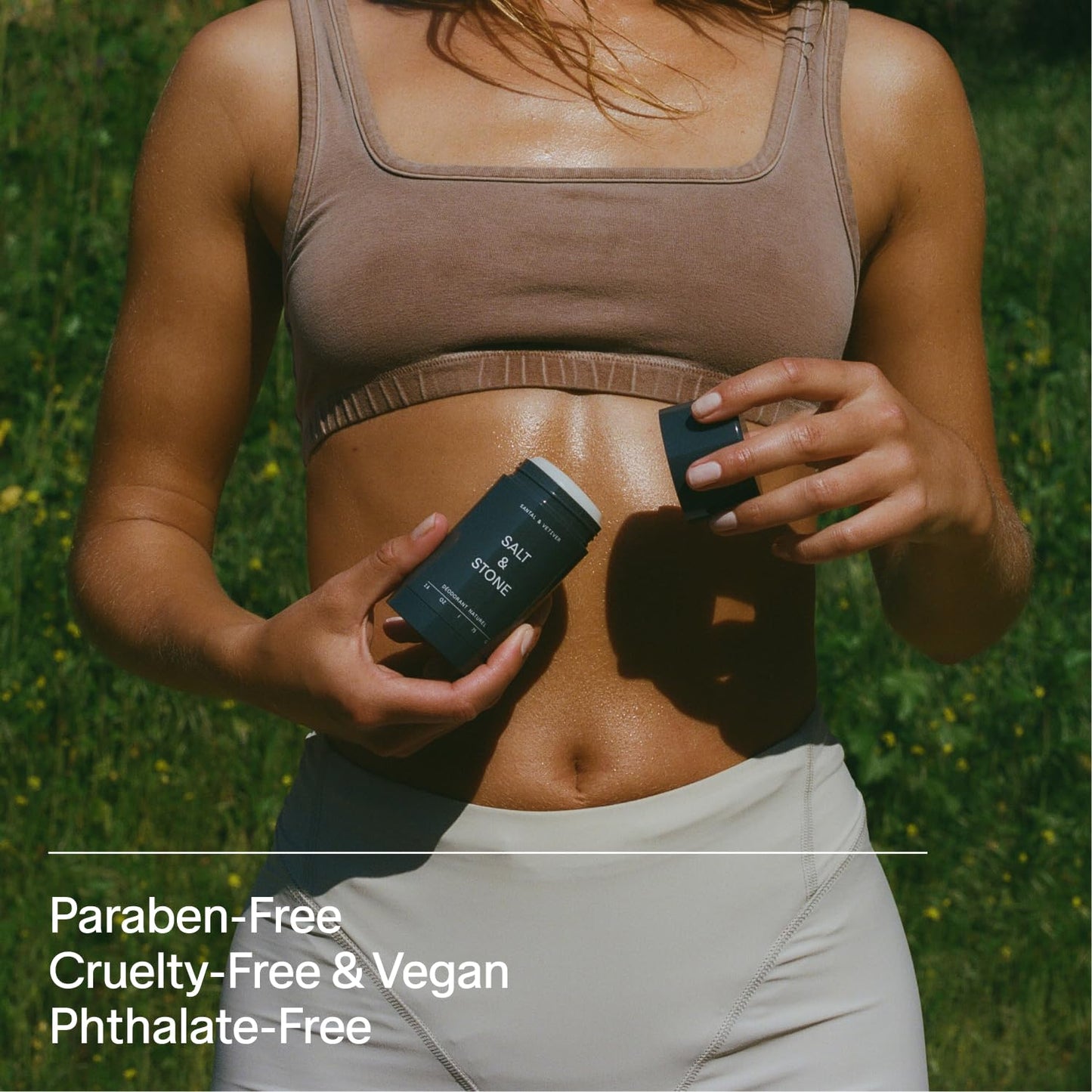 SALT & STONE Natural Deodorant - Santal & Vetiver | Extra Strength Natural Deodorant for Women & Men | Aluminum Free with Seaweed Extracts, Shea Butter & Probiotics | Free From Parabens & Sulfates-UPStoxs
