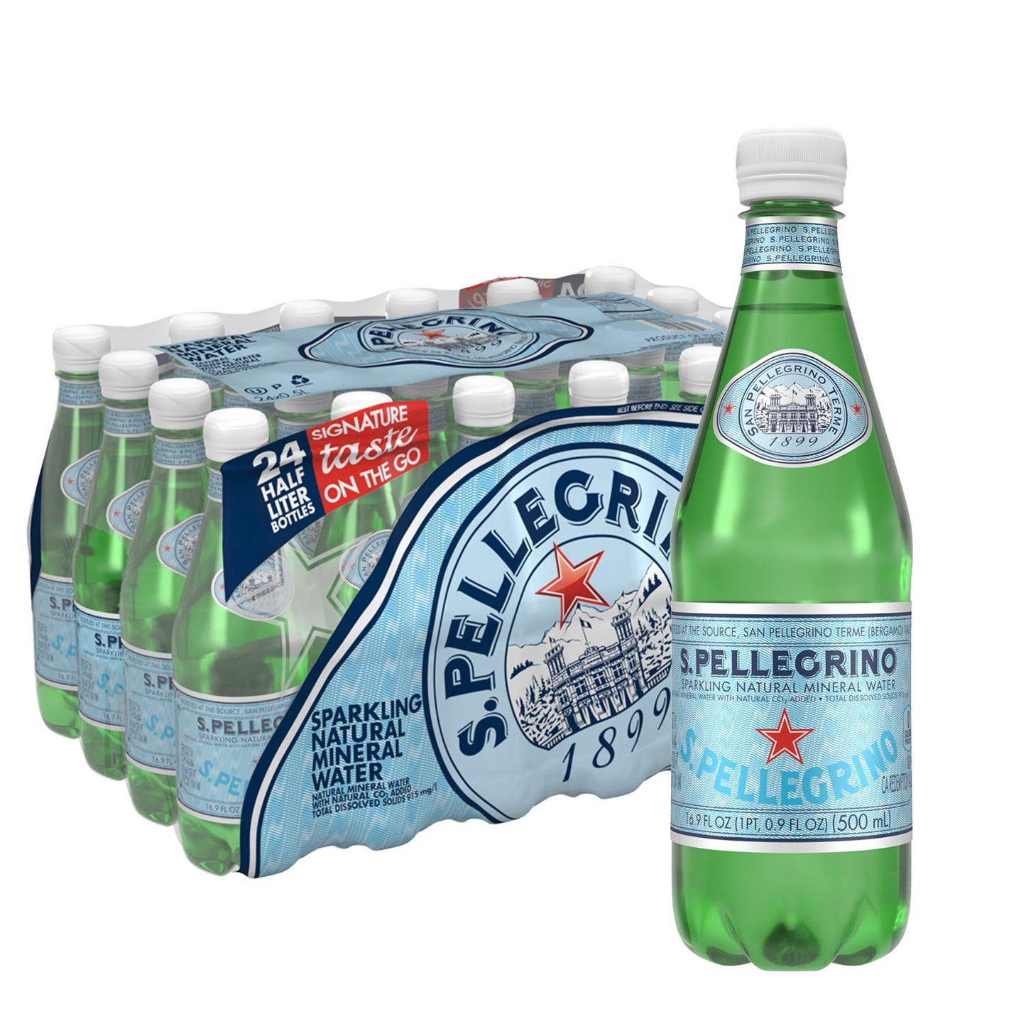 S.Pellegrino Sparkling Natural Mineral Water 16.9 fl. oz., 24 pk.
