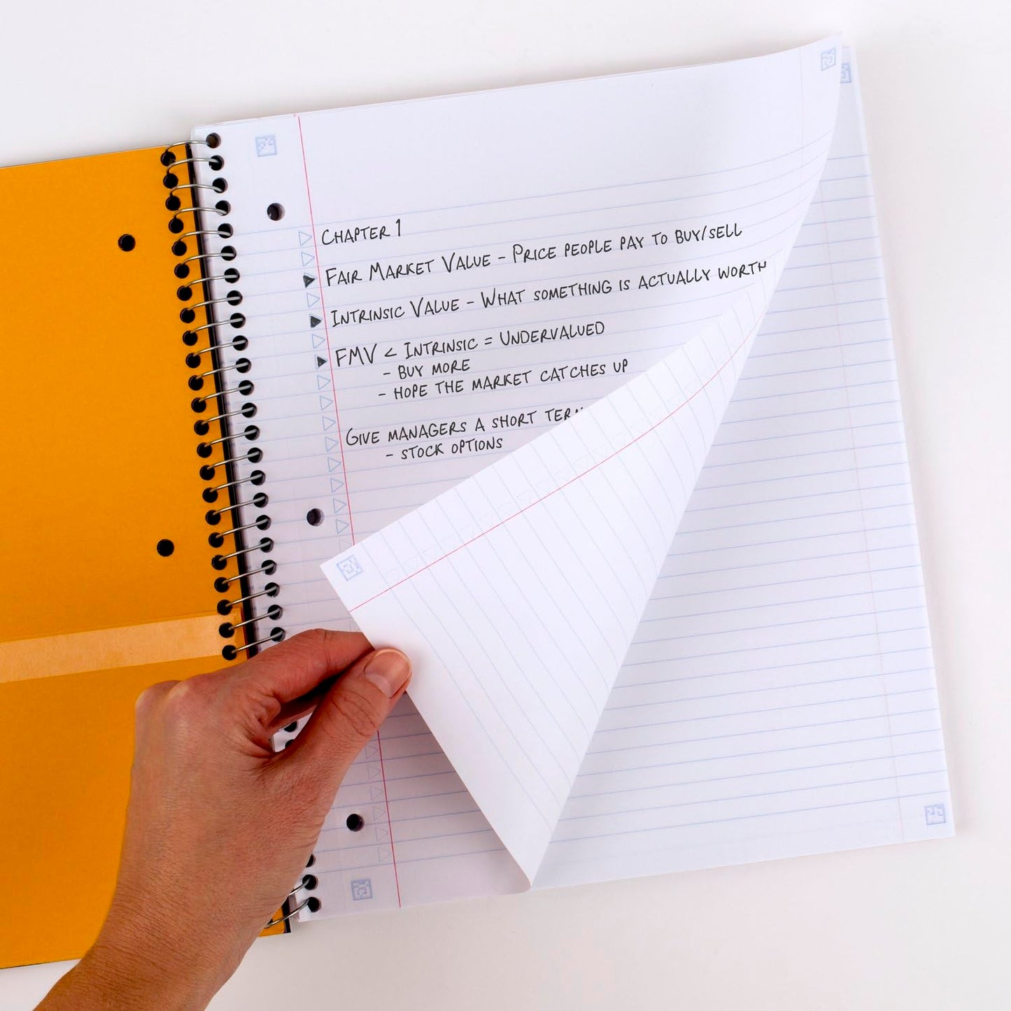 Five Star Spiral Notebook + Study App, 3 Subject, College Ruled Paper, Fights Ink Bleed, Water Resistant Cover, 8-1/2" x 11", 150 Sheets, White (72464)-UPStoxs